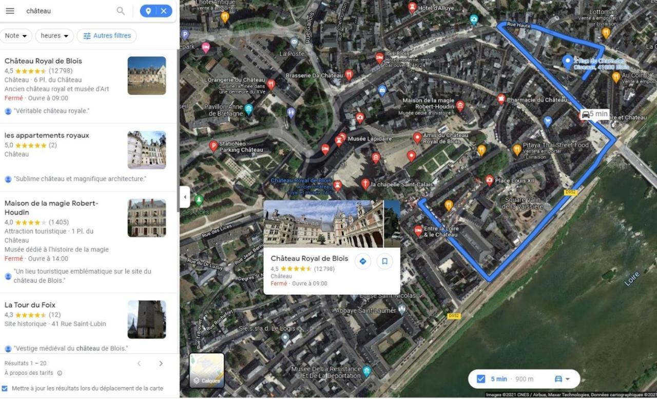 Appart Cosy Hypercentre Blois 5Mn Chateau Parking Voiture Velos Esterno foto